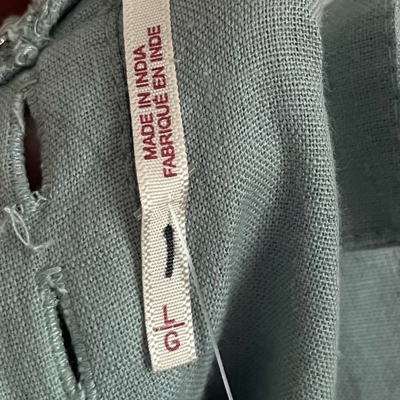 Free People • Ruffled Light Blue Lara Dress Criss Cross Back - Picture 10 of 11